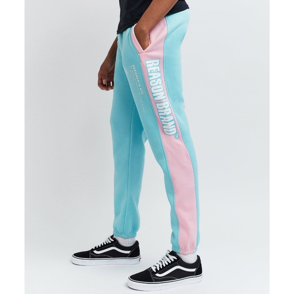 Reason Blocked Pastel Logo Jogger - Picture 2 of 11